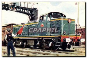 Postcard Modern Train Locomotive Diesel electric train OF 040