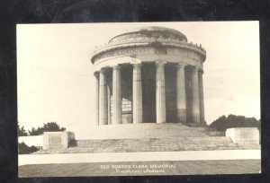 RPPC VINCENNES INDIANA GEORGE ROGERS MEMORIAL OLD  REAL PHOTO POSTCARD