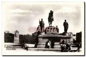 Old Postcard Ajaccio Statue of Napoleon 1st and his 4 brothers