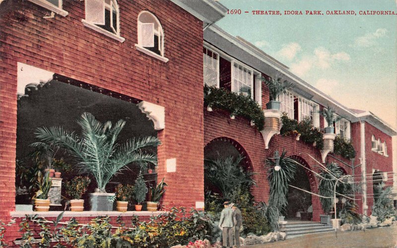 Theater, Idora Park, Oakland, California, Early Postcard, Used in 1909