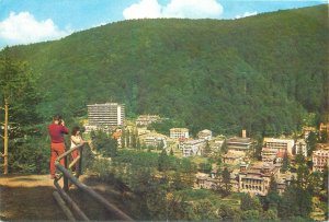 Postcard Romania slanic moldova vedere generala panoramica padure