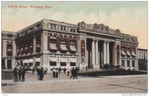 Exterior, C.P.R. Depot, Winnipeg, Manitoba,  PU-00-10s