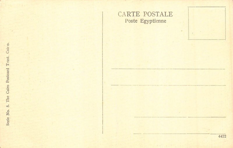 L280 Egypt Port Said Rue Arabe Street Cafe/Restaurant vintage postcard