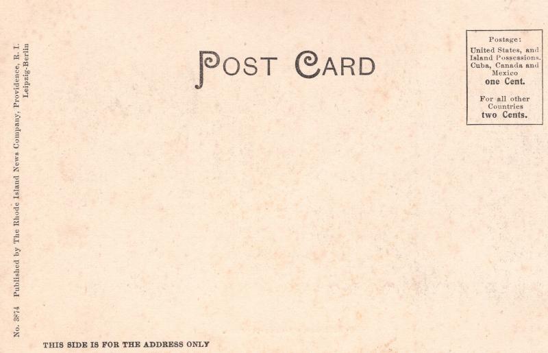 US  PC1767 BATES BLOCK, ATTLEBORO, MA