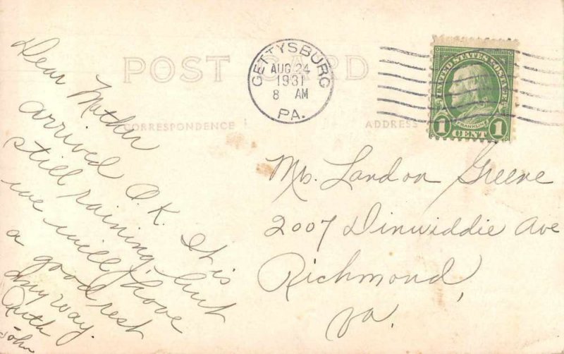 Fayetteville Pennsylvania Piney Mt Inn Laughlin Real Photo Postcard JJ658659