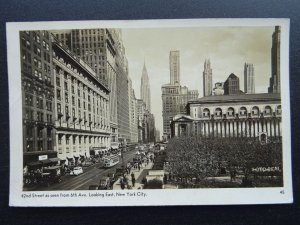 United States of America NEW YORK CITY 42nd Street c1943 RP Postcard by Mainzer