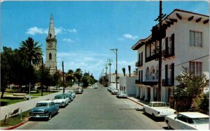 Laredo, Texas - View of Old Town Laredo - San Agustin Church & Plaza - 1968