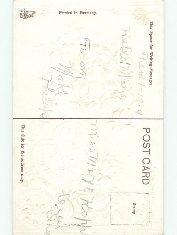 Divided-Back VALENTINE DAY SCENE Great Postcard W7989