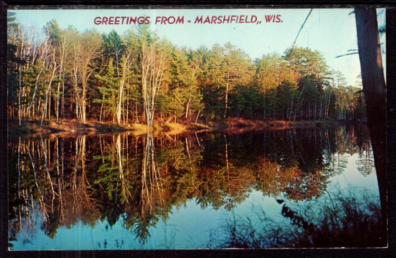 Greetings From Marshfield,WI Lake Scene