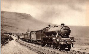 AISGILL, United Kingdom   THAMES-FORTH EXPRESS Railroad Train  c1910s Postcard