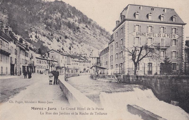 Morez Jura Hotel De La Poste Old French Postcard