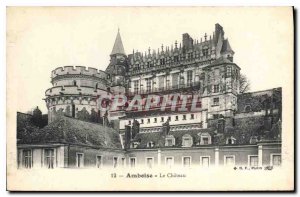 Postcard Old Amboise Chateau