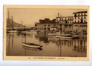 247769 FRANCE SAINT-JEAN-CAP-FERRAT port HOTEL ships Vintage