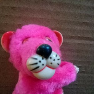 Pink Cat  Clip On Pencil Topper Hugger 