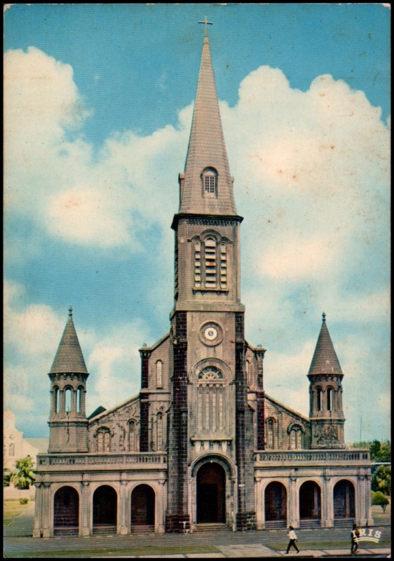 Mauritius post card - The Cathedral, 1970's unused