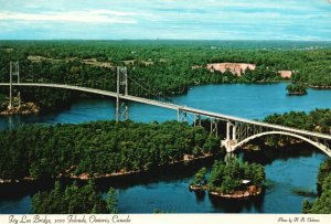 Postcard Ivy Lea Bridge Thousand Islands Ontario Canada St. Lawrence Seaway