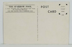 NC Sparrow's Pool, Chapel Hill North Carolina Rare View Vintage Postcard O8