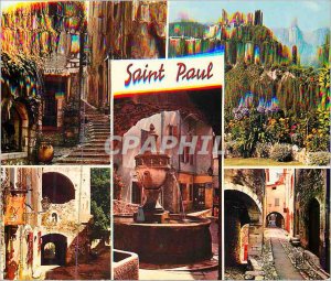 Modern Postcard St Paul de Vence La Montee French Riviera Church Vue Generale...