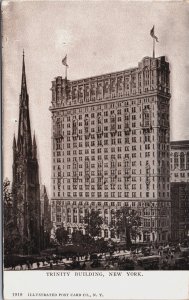 New York City Trinity Building Vintage Postcard C164