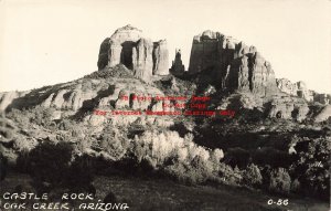 AZ, Oak Creek, Arizona, RPPC, Castle Rock, Photo No 0-56
