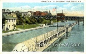 Barge Canal Lock - Oswego, New York NY  