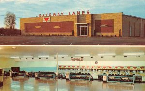 Benton Kentucky Gateway Lanes, Multi-View Chrome Vintage Postcard U11159