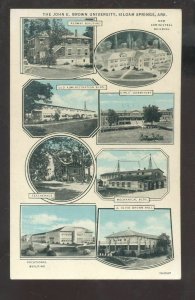 SILOAM SPRINGS ARKANSAS THE JOHN E BROWN UNIVERSITY VINTAGE OSTCARD