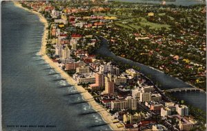 Florida Miami Beach Aerial View Curteich
