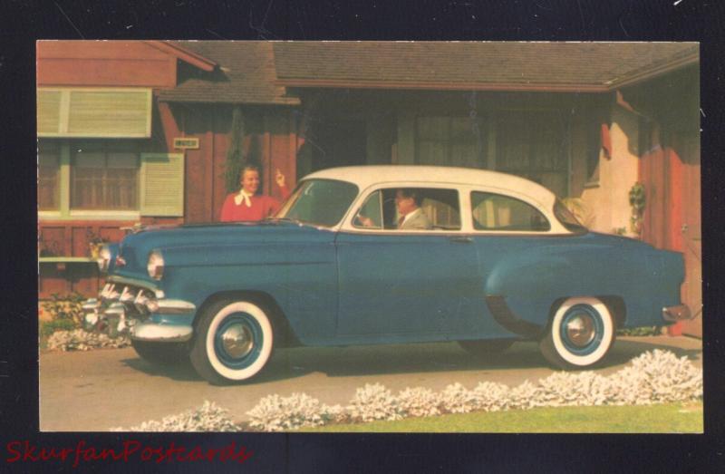 1954 CHEVROLET '54 CHEVY ROSELLE PARK NEW JERSEY CAR DEALER ADVERTISING POSTCARD