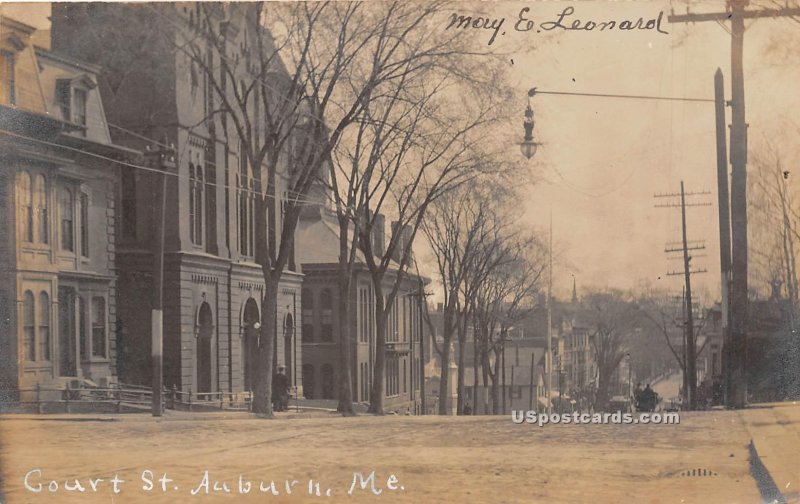 Court Street in Auburn, Maine