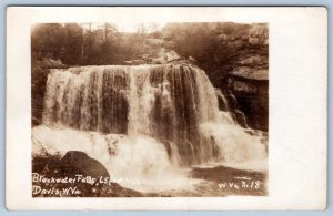 1920-30's DAVIS WEST VIRGINIA WV BLACKWATER FALLS 65 FEET HIGH W Va #18 POSTCARD