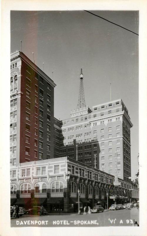 1940s RPPC Postcard; Davenport Hotel, Spokane WA 'VI' A 93 Unposted