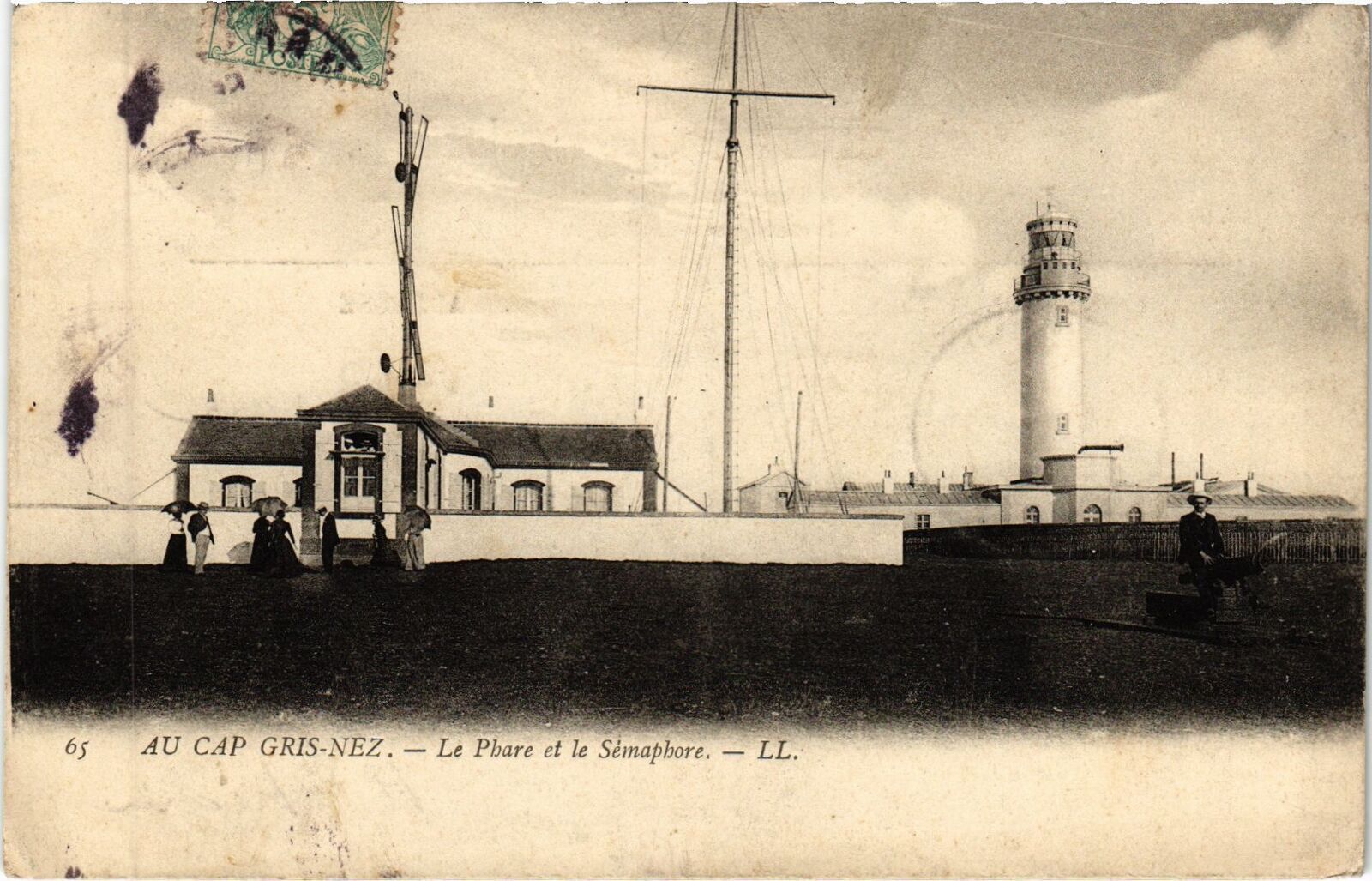 Carte Postale Ancienne Cassis – Le Phare Et Le Château, Noir Et Blanc