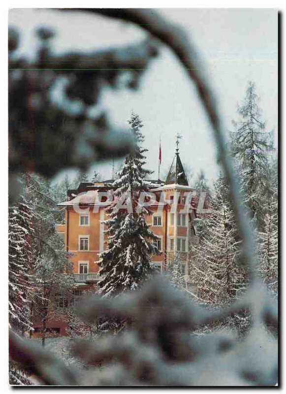 Postcard Modern Hotel Schweizerhof CH 7018 Flims Waldhaus