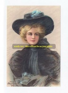 mm245 - young woman art by Boileau - print 6 x 4 