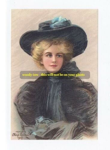 mm245 - young woman art by Boileau - print 6 x 4 