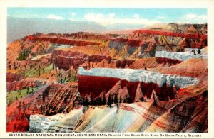 Utah Cedar Breaks Notional Monument Reached On Union Pacific Railtoad