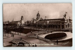 1908 RPPC Court of Arts, Franco-British Expo, London P151