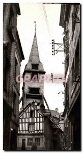 Modern Postcard Honfleur La Rue Ingots and Steeple St. Catherine