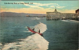 Long Beach California Life Saving Boat Roller Coaster   - A26 