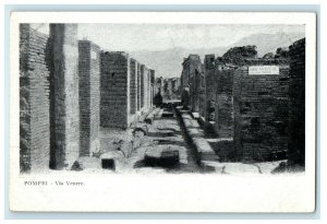 c1910's Pompei Via Venere Italy Unposted Antique Postcard 