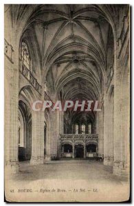 Old Postcard Brou Church Bourg La Nef