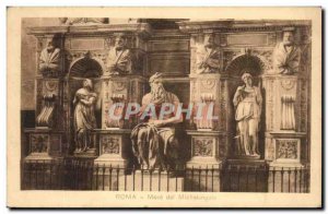 Old Postcard Roma Michelangelo Del Mose