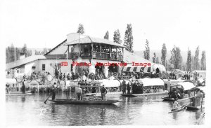 Mexico, Xochimilco, RPPC, Canal Boats, Pavilion, , Trimmed, Photo