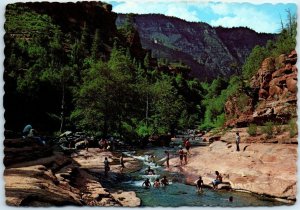 Postcard - Beautiful Slide Rock near Sedona - Oak Creek Canyon - Arizona