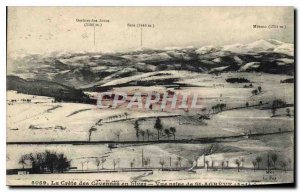 Postcard Old La Crete des Cevennes in filver View from St Agreve