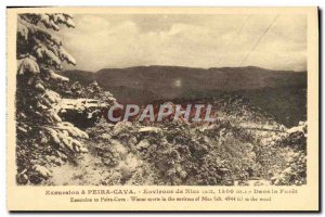 Old Postcard Peira Cava Nice surroundings of Sports & # 39Hiver In the forest