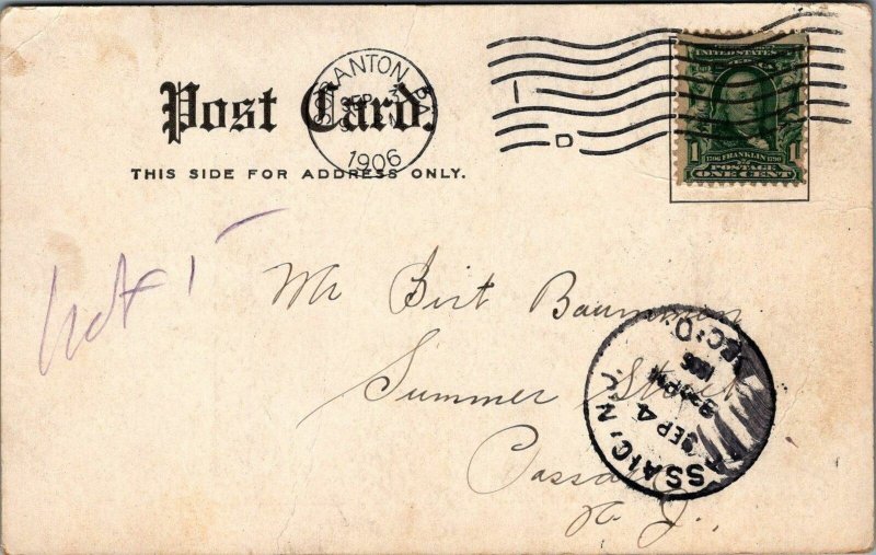 Postcard Court House Square Scranton PA 1906