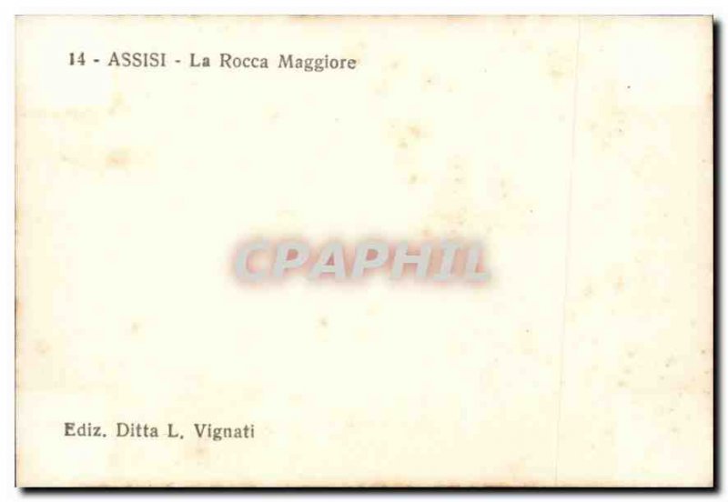 Modern Postcard Assisi the Rocca Maggiore