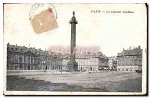 Old Postcard The Paris Vendome Column